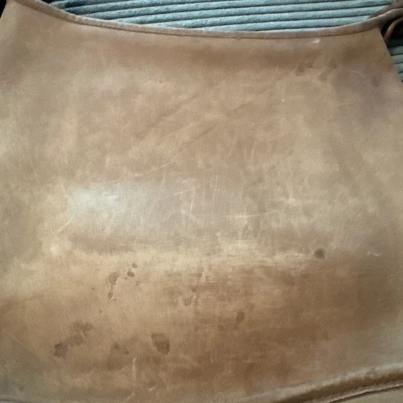 RARE Coach Purse NYC Vintage 80s Tan Leather‎ Bag Brown Chunky Zipper - Picture 13 of 16